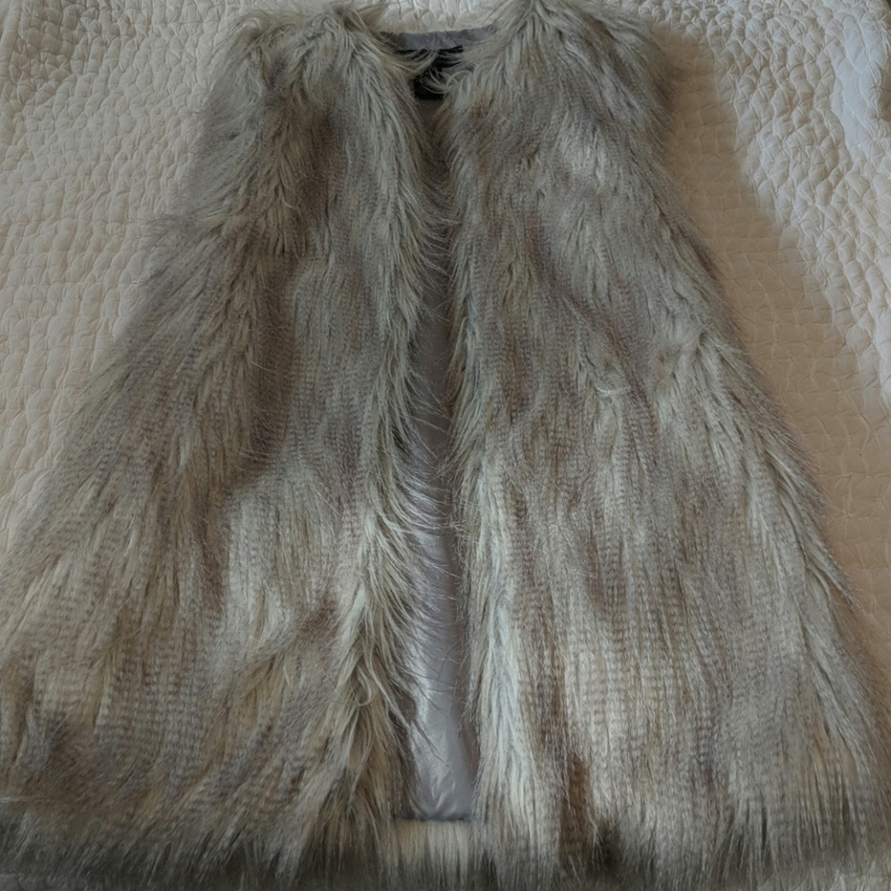 Faux fur vest